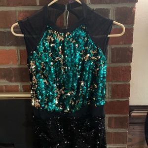 Weissman XXLC Blue Sequined Costume